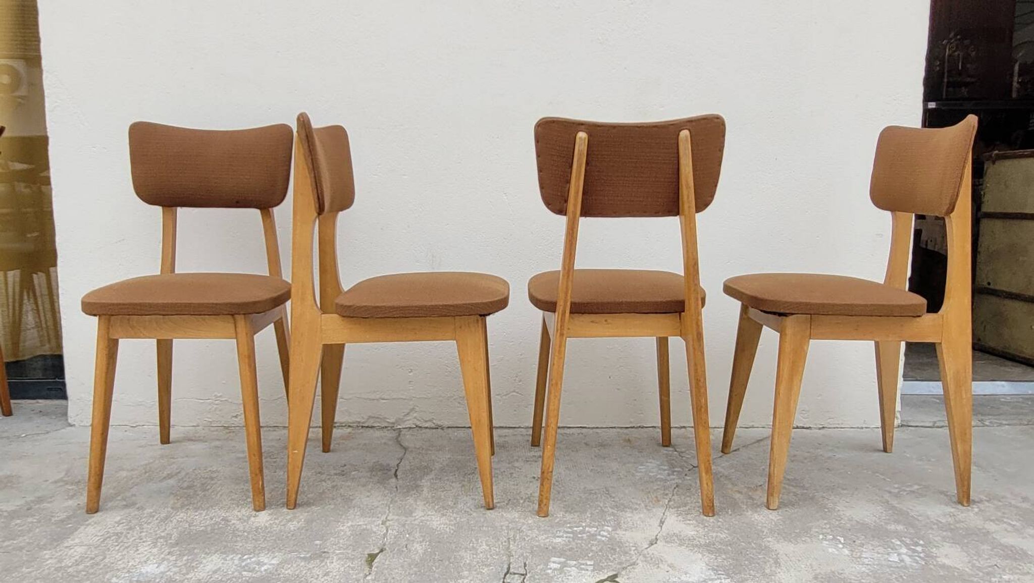 Série de 4 chaises vintage- 1950s