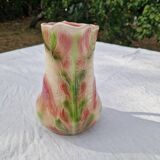 Antique Barbotine Pitcher from the Saint Clément Factory, Heron Decor