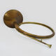 Old brass hunting horn