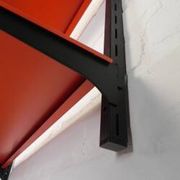 Tomado Holland - A. Dekker wall shelf, orange and black, 1970s