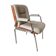 Wood and chrome armchair from the 70s.