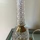 Brass and crystal lamp foot