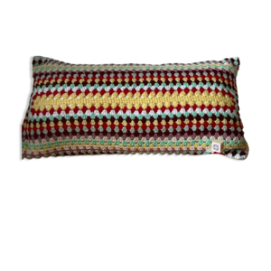 Coussin crochet vintage
