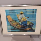 Vintage painting design 1970s