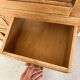 Vintage wooden secretary desk in the style of a professional piece of furniture