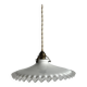 Suspension opaline plateau dentelé