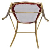 Chaise Chiavari vintage en laiton doré