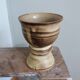 Chalice cup candle holder in stoneware