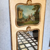 Fireplace trumeau mirror, gilded