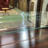 English 2-body mahogany display cabinet from the 70s