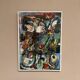 Original Swedish Oil on Canvas – “Abstract Composition” by Valter Gibson – Dated 1965 – Vintage & Framed