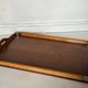 Wood and metal serving tray