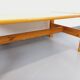 Large vintage coffee table in solid pine from the 70s and 80s.
