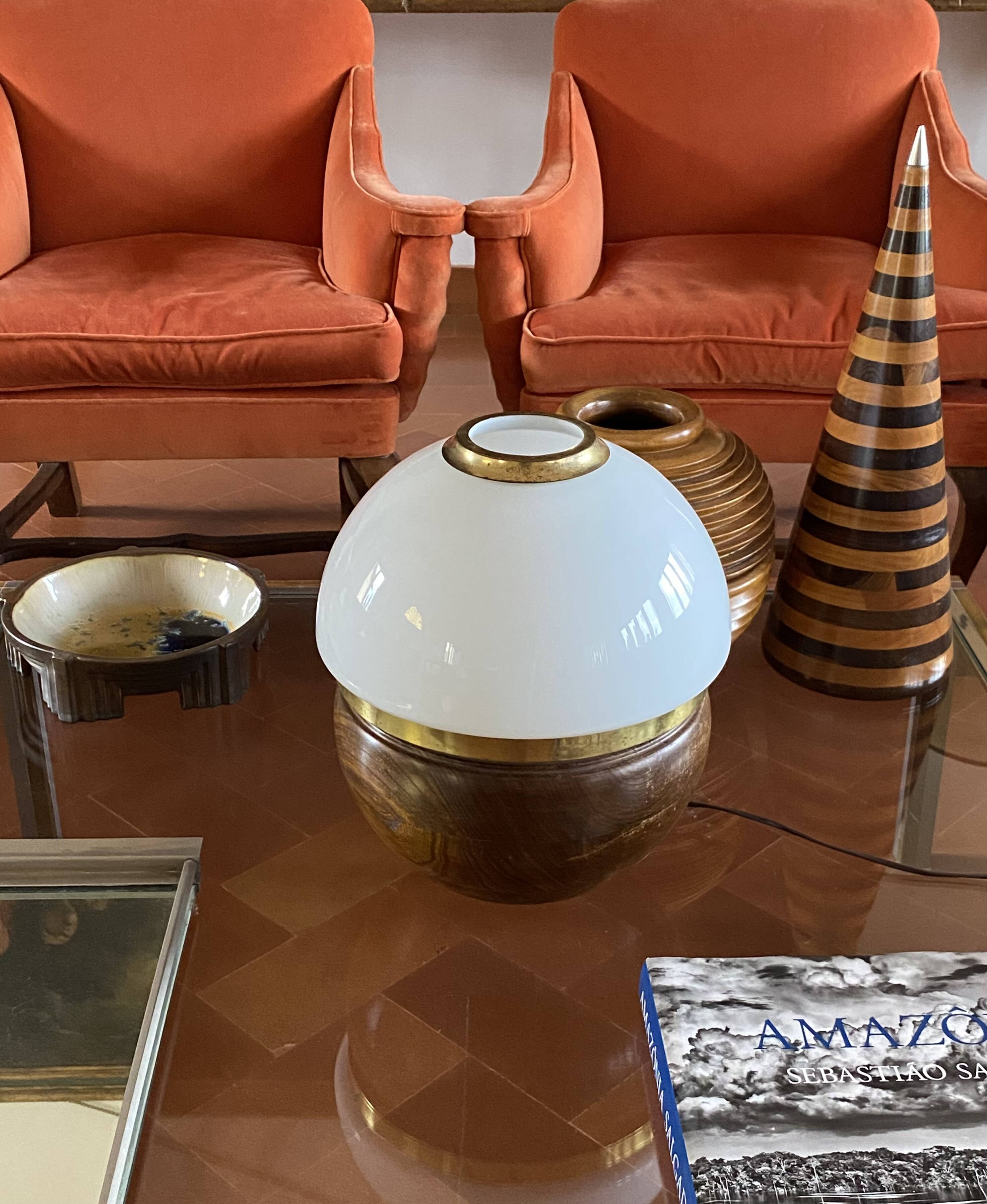 Luigi Caccia Dominioni, rare table lamp, Azucena Italy, 1970s