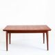 Dining table with two teak extensions. Scandinavian style. Vintage. France 1960s.