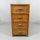 Rattan and wicker chest of drawers, 1970s