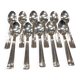 11 silver-plated coffee spoons, goldsmith Argit, art deco style