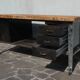 Industrial Island Counter in Steel and Walnut, 1970s