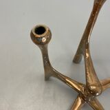 Midcentury Brutalist Bronze Candleholder by Michael Harjes, Germany, 1960s