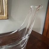 Crystal fruit bowl signed Daum France