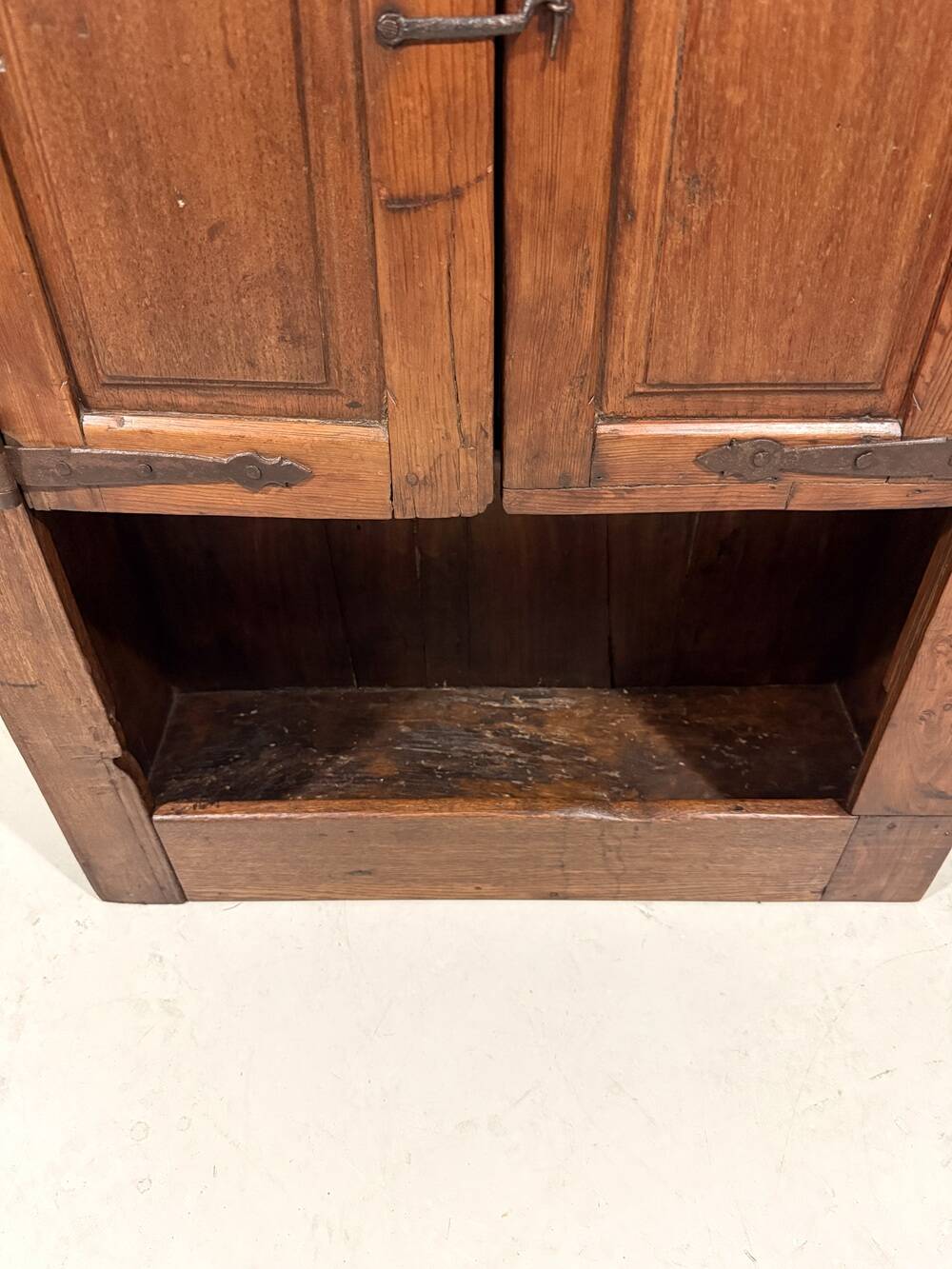 Small antique rustic wardrobe, circa 1880