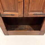 Small antique rustic wardrobe, circa 1880