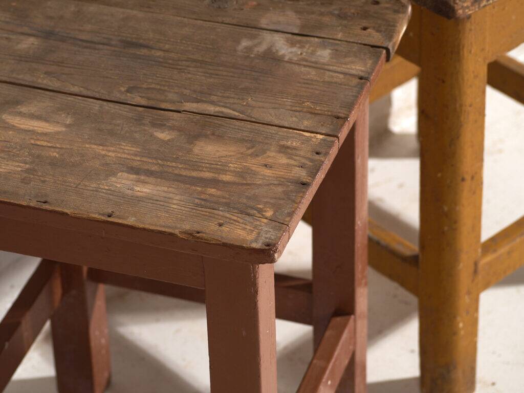 Antique pine bedside tables – Central Europe, circa 1940 #7