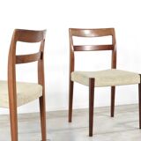 Set Of 4 chairs by Nils Jonsson For Troeds Swedish in Stunning Teak