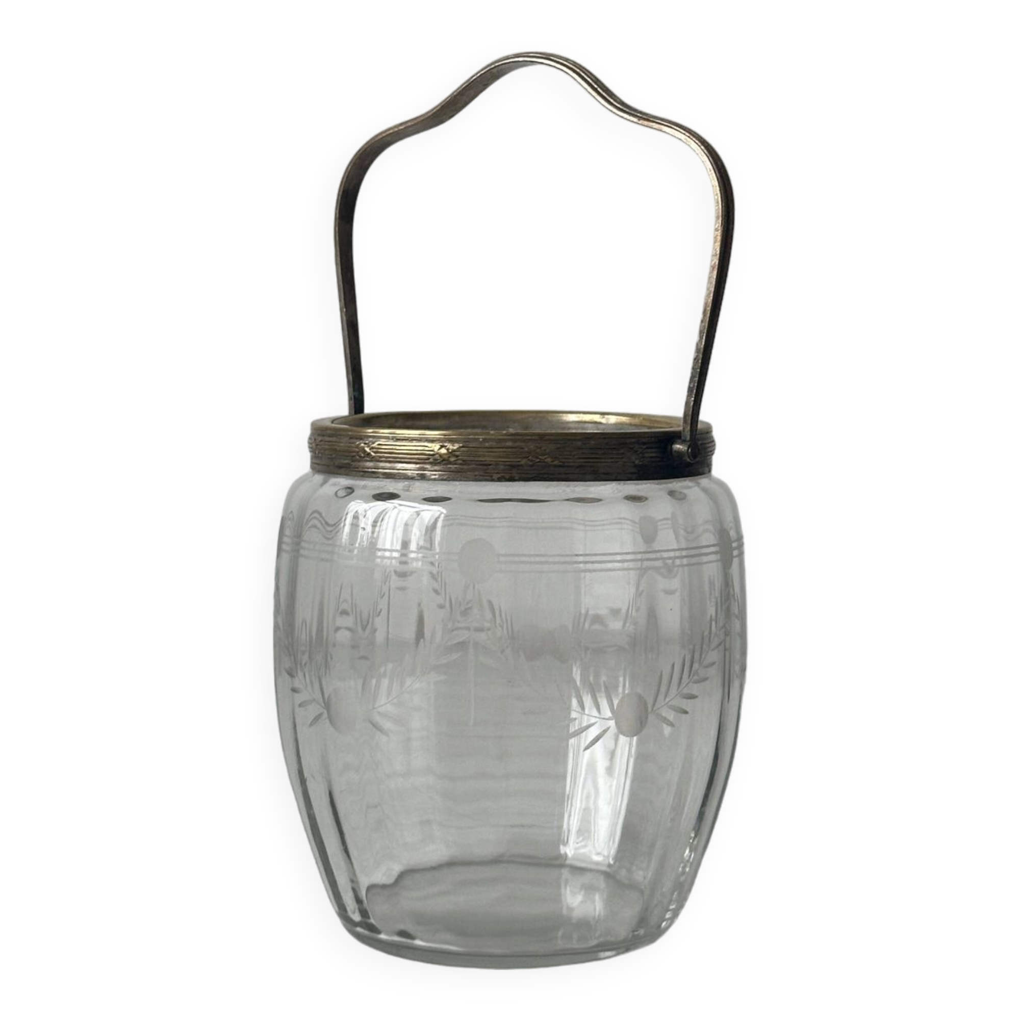Seau à glaçons en cristal ciselé