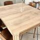 Art Deco dining table made of solid wood.