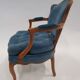 Fauetuil convertible shepherdess style Louis XV blue