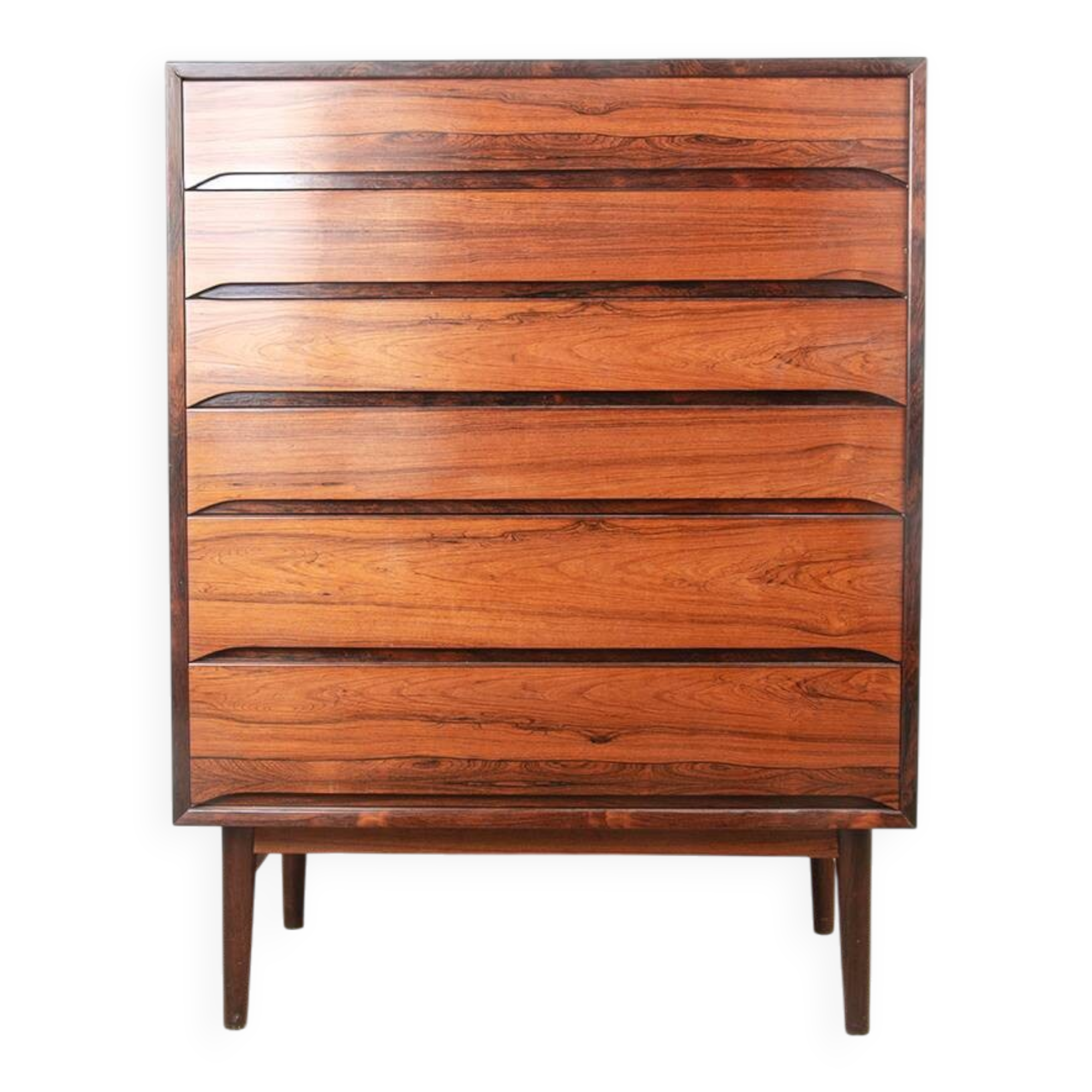 Large Danish chest of drawers in rosewood by Svend Langkilde from the 1960s.
