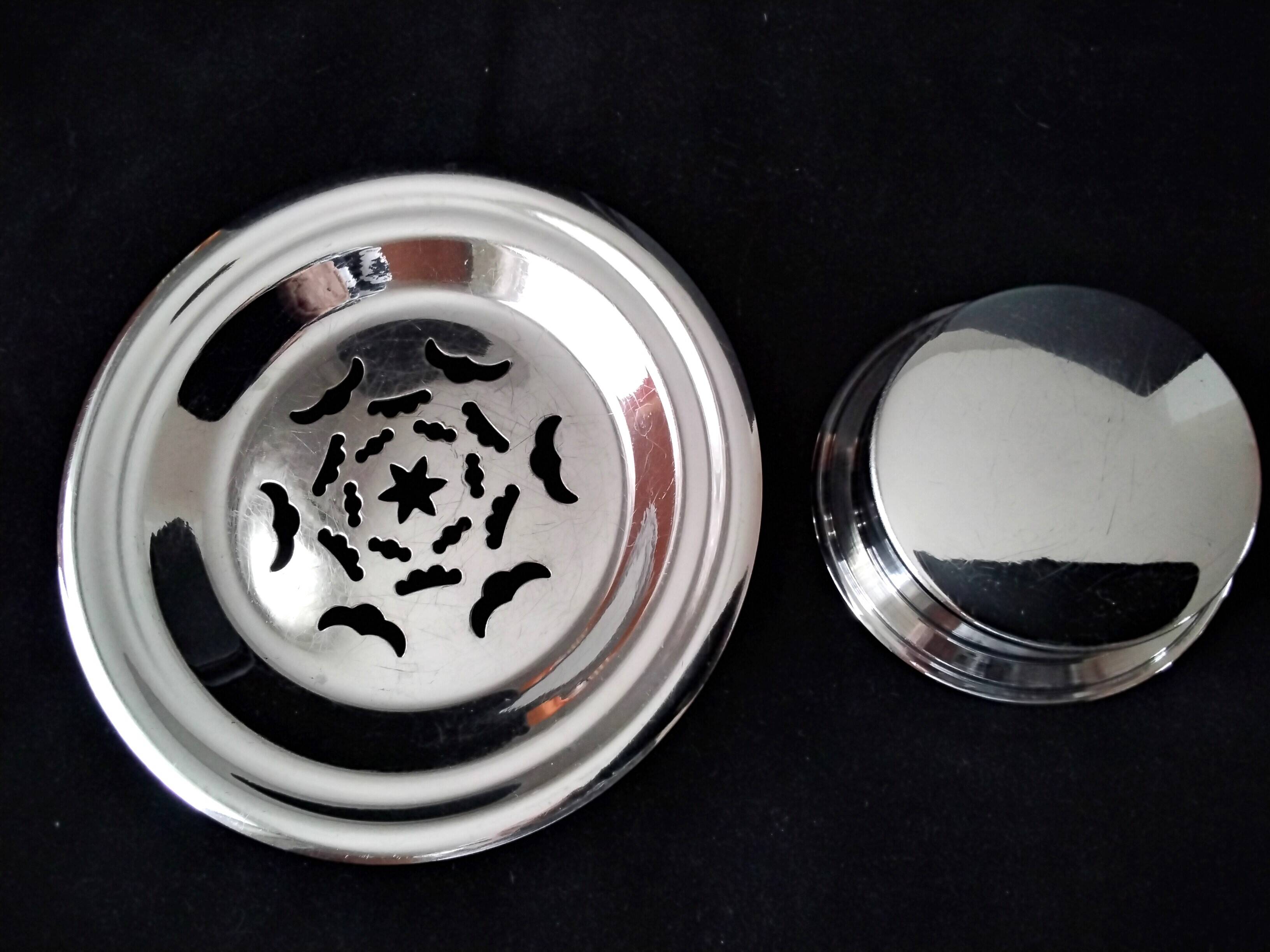Butter mold, "coquillor" type butter dish in stainless steel