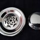 Butter mold, "coquillor" type butter dish in stainless steel