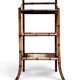 Étagère sur pied en laque du Japon et bambou, époque 1900