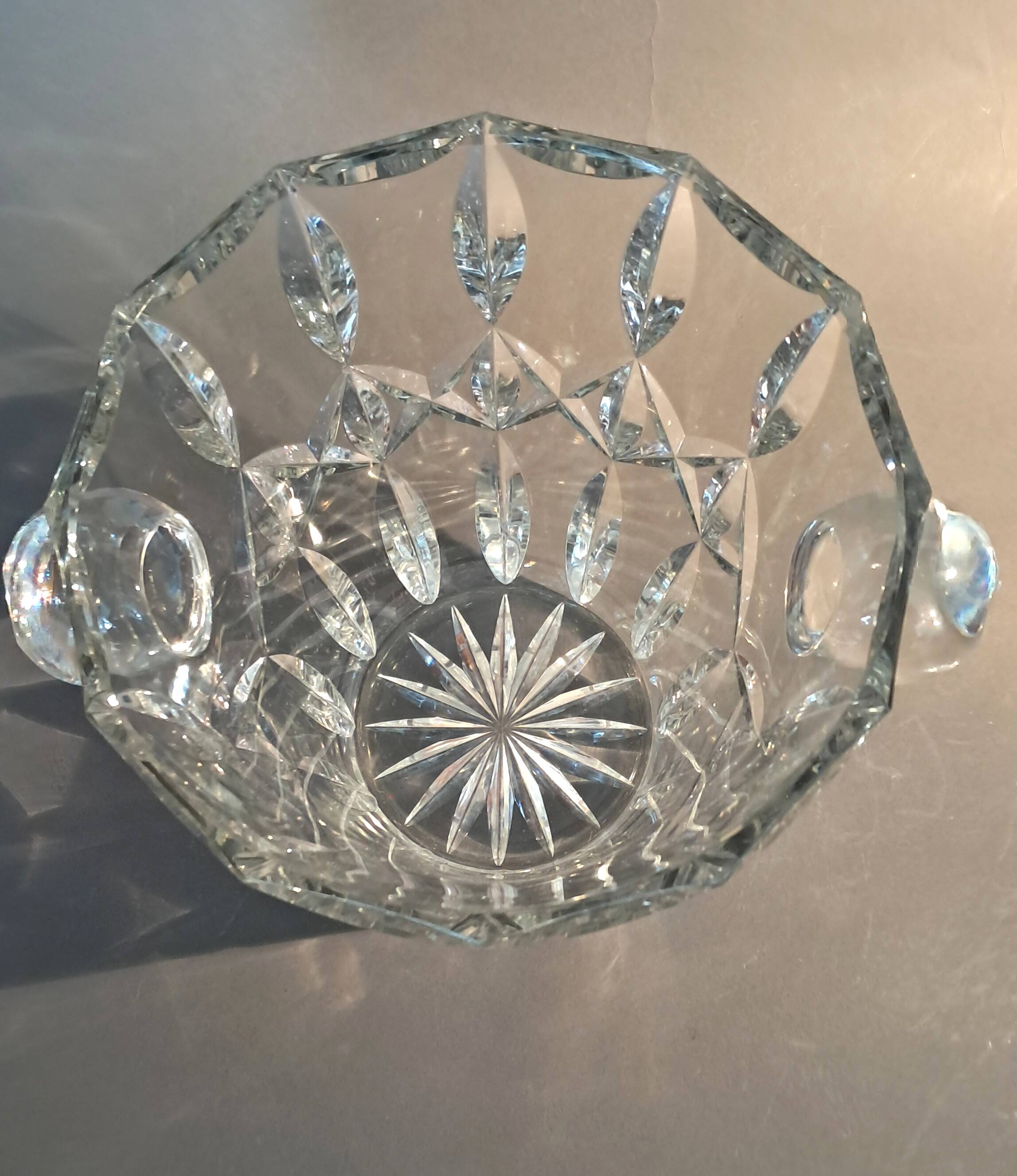Cut crystal champagne bucket 1920.