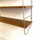 Etagère string laiton et hêtre, 1960