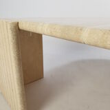 Mid-Century Italian Travertine Coffee Table, 1980's