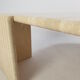 Table basse italienne travertin du milieu du siècle, années 1980