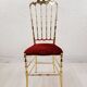 Pair of chiavarine chairs, brass