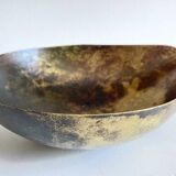 Vintage brass drop-shaped fruit bowl