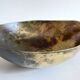 Vintage brass drop-shaped fruit bowl