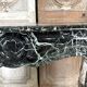 Louis XV style fireplace in green marble, 1900s