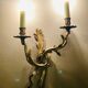Louis XV Style wall light in gilded bronze from the 20th century decorated with acanthus leaves.