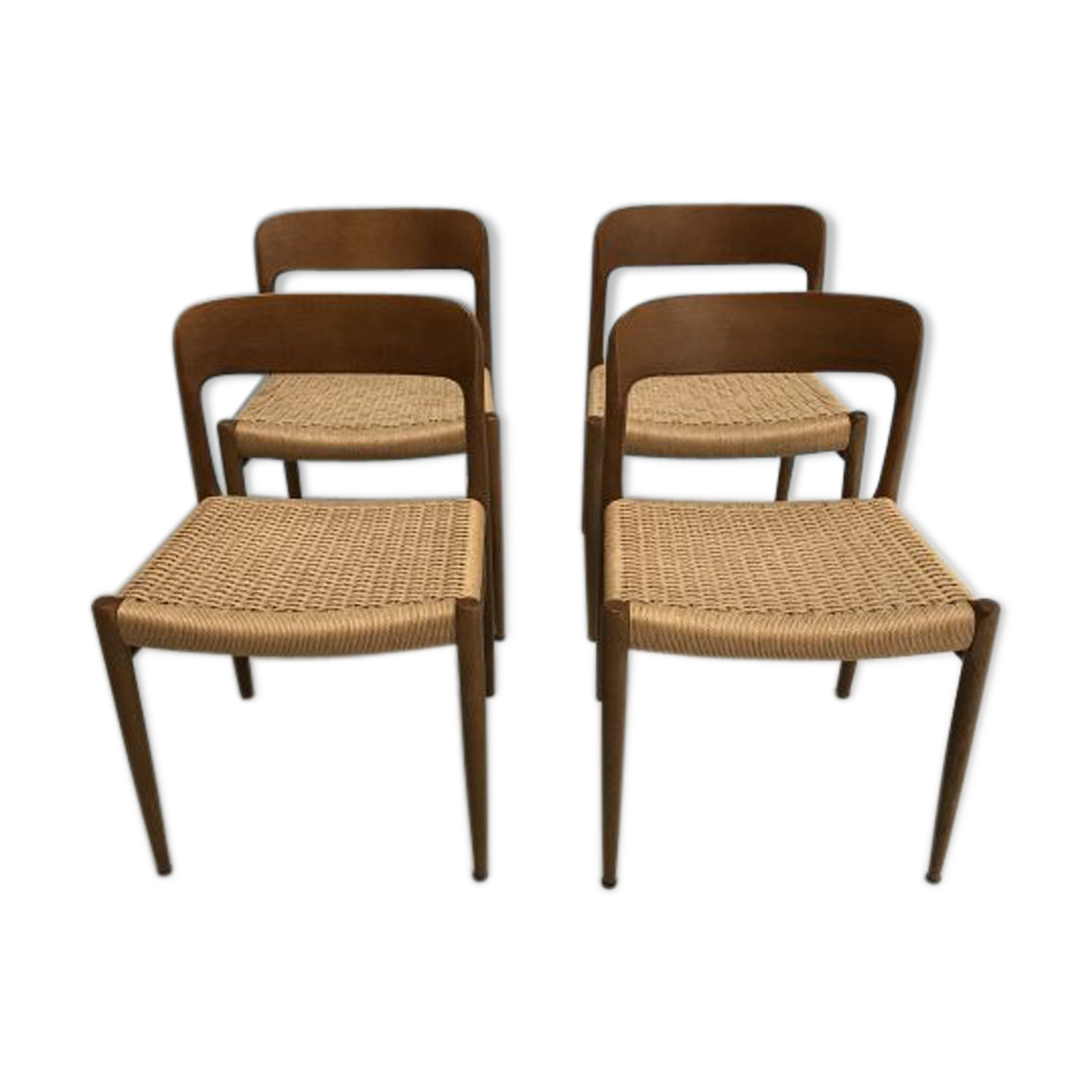 Set de 4 chaise N.O.Moller