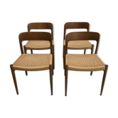 Set de 4 chaise N.O.Moller