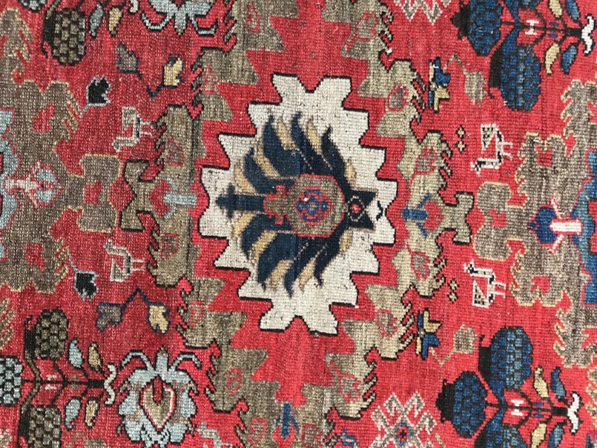 Former carpet Persian Malayer 19th century handmade 134 X 185 CM