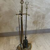 Bronze fireplace set