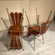 4 chaises petales vintage Tubmenager