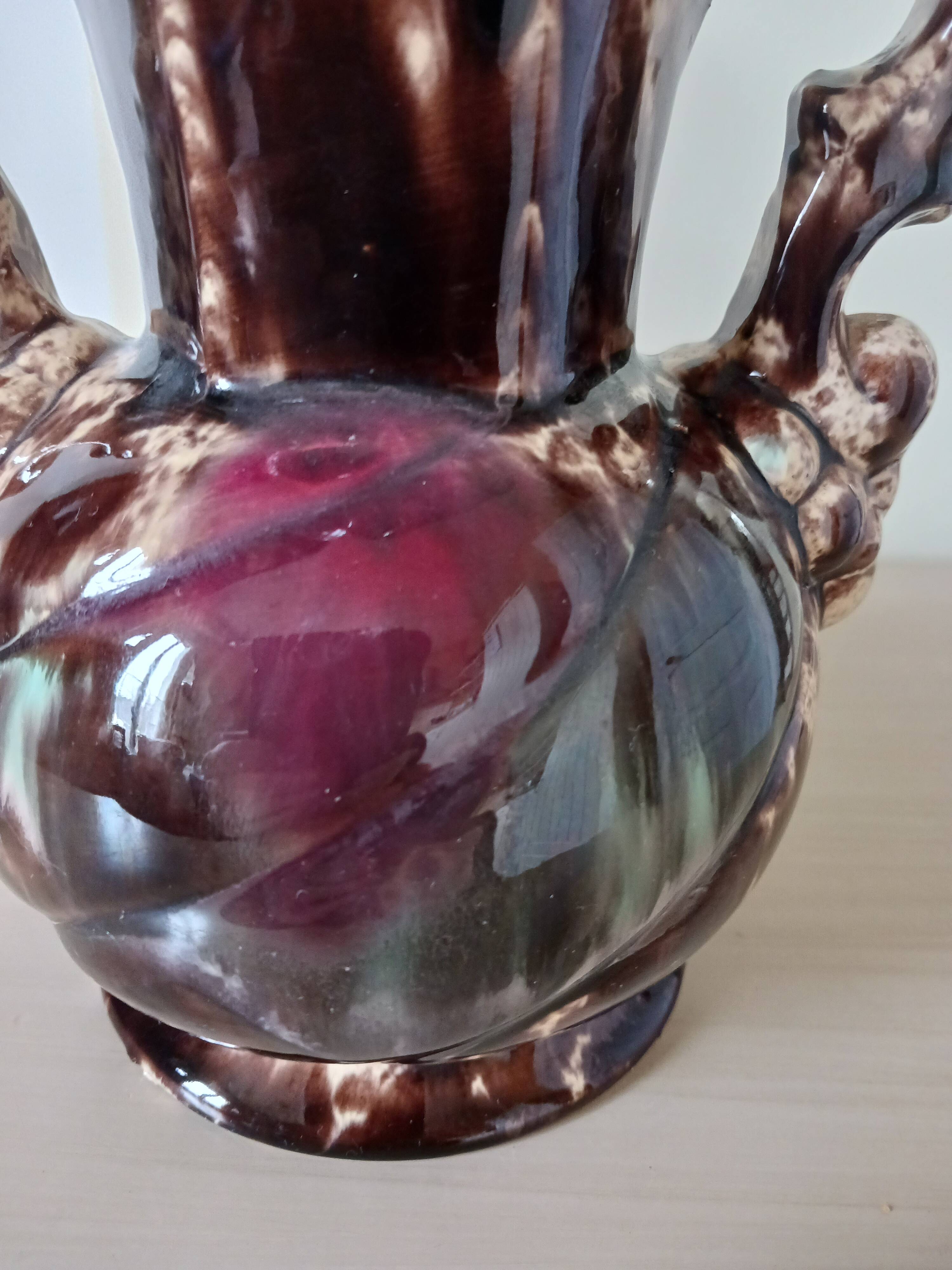 Vintage marbled vase